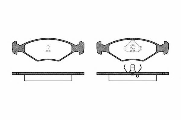 Kawe 0281 00 Brake Pad Set, disc brake 028100