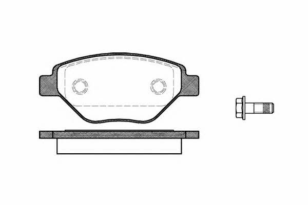 Kawe 0977 00 Brake Pad Set, disc brake 097700