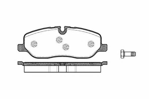 Kawe 1158 00 Brake Pad Set, disc brake 115800