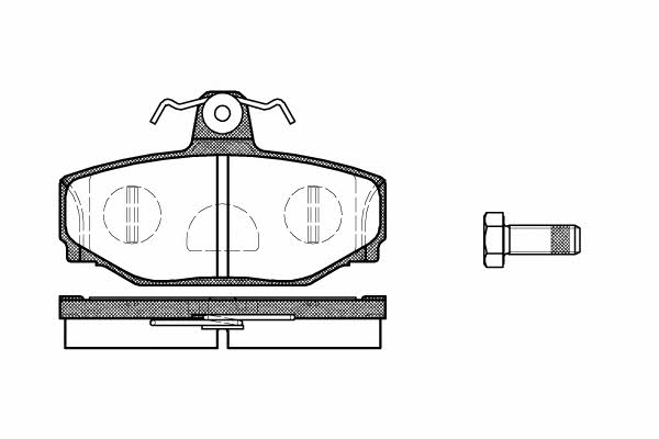 Kawe 0297 10 Brake Pad Set, disc brake 029710