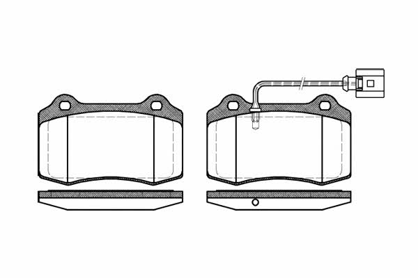 Kawe 0434 01 Brake Pad Set, disc brake 043401