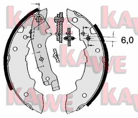 Kawe 04470 Brake shoe set 04470