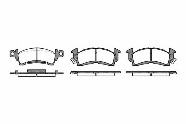 Kawe 0510 00 Brake Pad Set, disc brake 051000