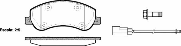 Kawe 1250 02 Brake Pad Set, disc brake 125002