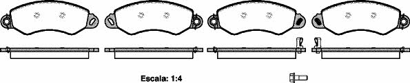 Kawe 1255 02 Brake Pad Set, disc brake 125502