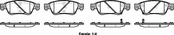 Kawe 1273 02 Brake Pad Set, disc brake 127302