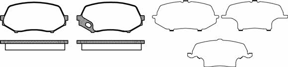 Kawe 1337 00 Brake Pad Set, disc brake 133700