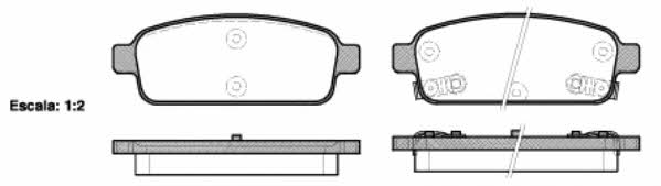 Kawe 1432 02 Brake Pad Set, disc brake 143202