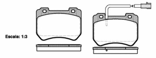 Kawe 1444 01 Brake Pad Set, disc brake 144401