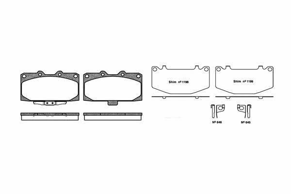 Kawe 0599 12 Brake Pad Set, disc brake 059912