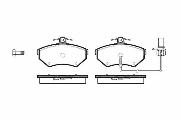 Kawe 0631 12 Brake Pad Set, disc brake 063112