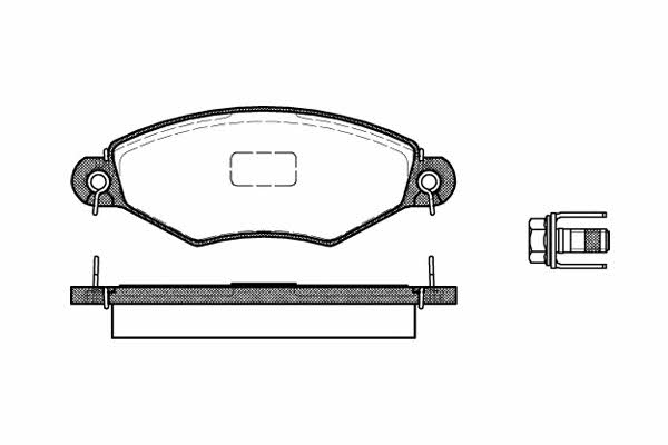 Kawe 0643 10 Brake Pad Set, disc brake 064310