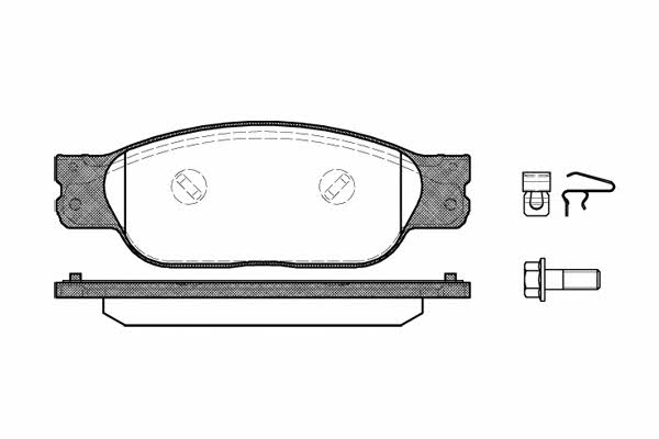 Kawe 0731 10 Brake Pad Set, disc brake 073110