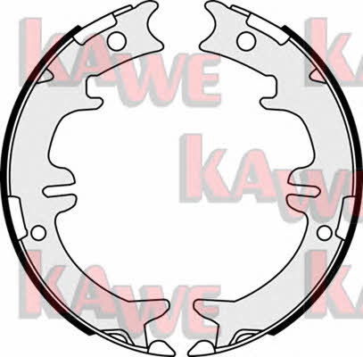 Kawe 08340 Parking brake shoes 08340