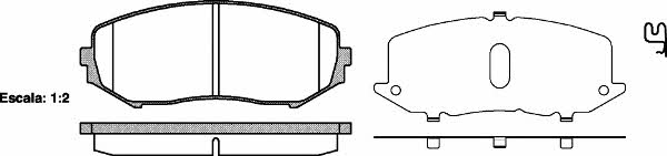 Kawe 1225 02 Brake Pad Set, disc brake 122502