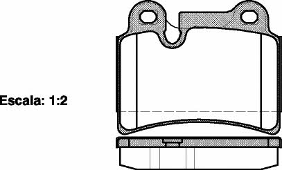 Kawe 1240 00 Brake Pad Set, disc brake 124000