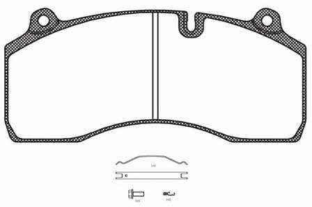 Kawe JCA1306.00 Brake Pad Set, disc brake JCA130600