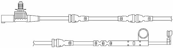 Kawe WS0276A Warning contact, brake pad wear WS0276A