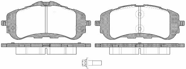 Kawe 1559 00 Brake Pad Set, disc brake 155900