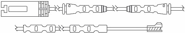 Kawe WS0291A Warning contact, brake pad wear WS0291A