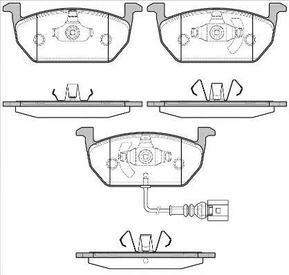 Kawe 1601 01 Brake Pad Set, disc brake 160101