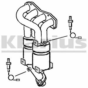 Klarius 321955 Catalytic Converter 321955