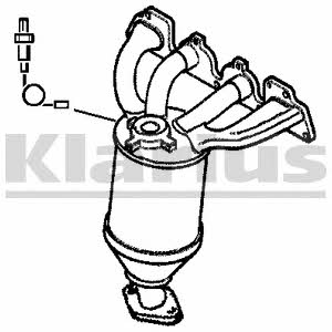 Klarius 322099 Catalytic Converter 322099