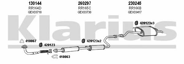 Klarius 120023E Exhaust system 120023E