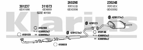  120038E Exhaust system 120038E