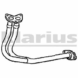 Klarius 120044 Exhaust pipe 120044