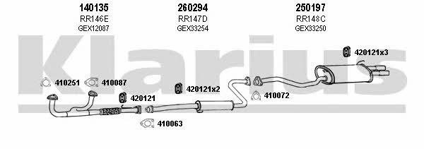  120097E Exhaust system 120097E