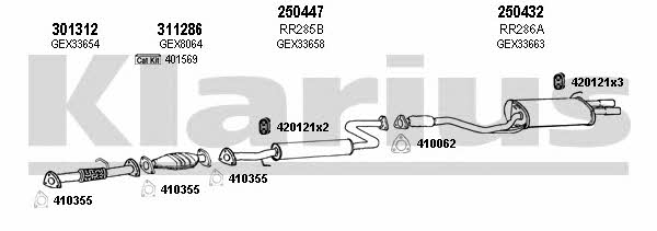 Klarius 120267E Exhaust system 120267E