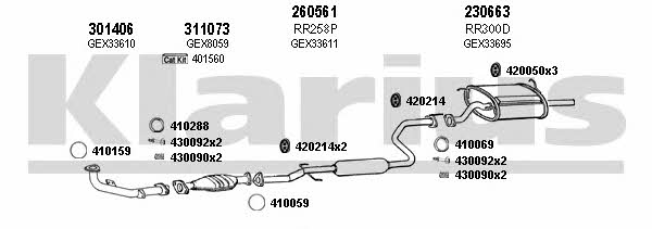 Klarius 120282E Exhaust system 120282E