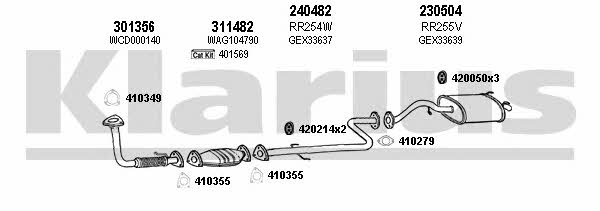 Klarius 120293E Exhaust system 120293E