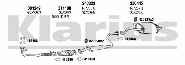 Klarius 120307E Exhaust system 120307E