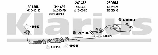 Klarius 120321E Exhaust system 120321E