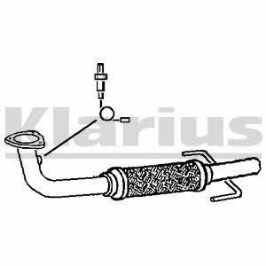 Klarius 120388 Exhaust pipe 120388