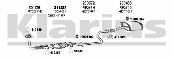 Klarius 120390E Exhaust system 120390E