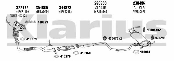 Klarius 210217E Exhaust system 210217E