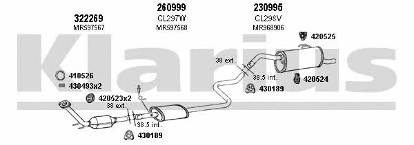 Klarius 210224E Exhaust system 210224E