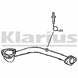 Klarius 130386 Exhaust pipe 130386