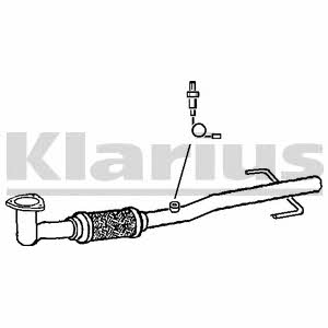 Klarius 150366 Exhaust pipe 150366