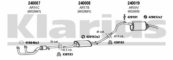 Klarius 030066E Exhaust system 030066E
