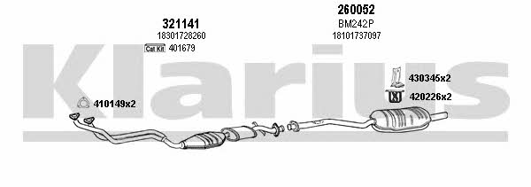 Klarius 060108E Exhaust system 060108E