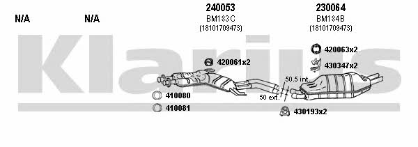 Klarius 060202E Exhaust system 060202E