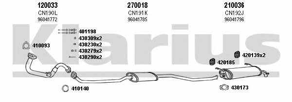  180090E Exhaust system 180090E