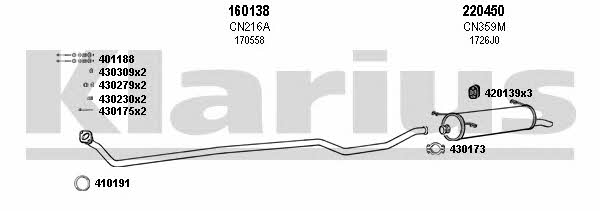 Klarius 180101E Exhaust system 180101E