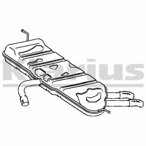 Klarius 220881 End Silencer 220881