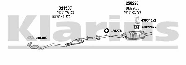 Klarius 060277E Exhaust system 060277E