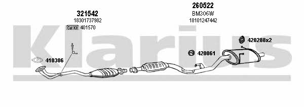 Klarius 060384E Exhaust system 060384E